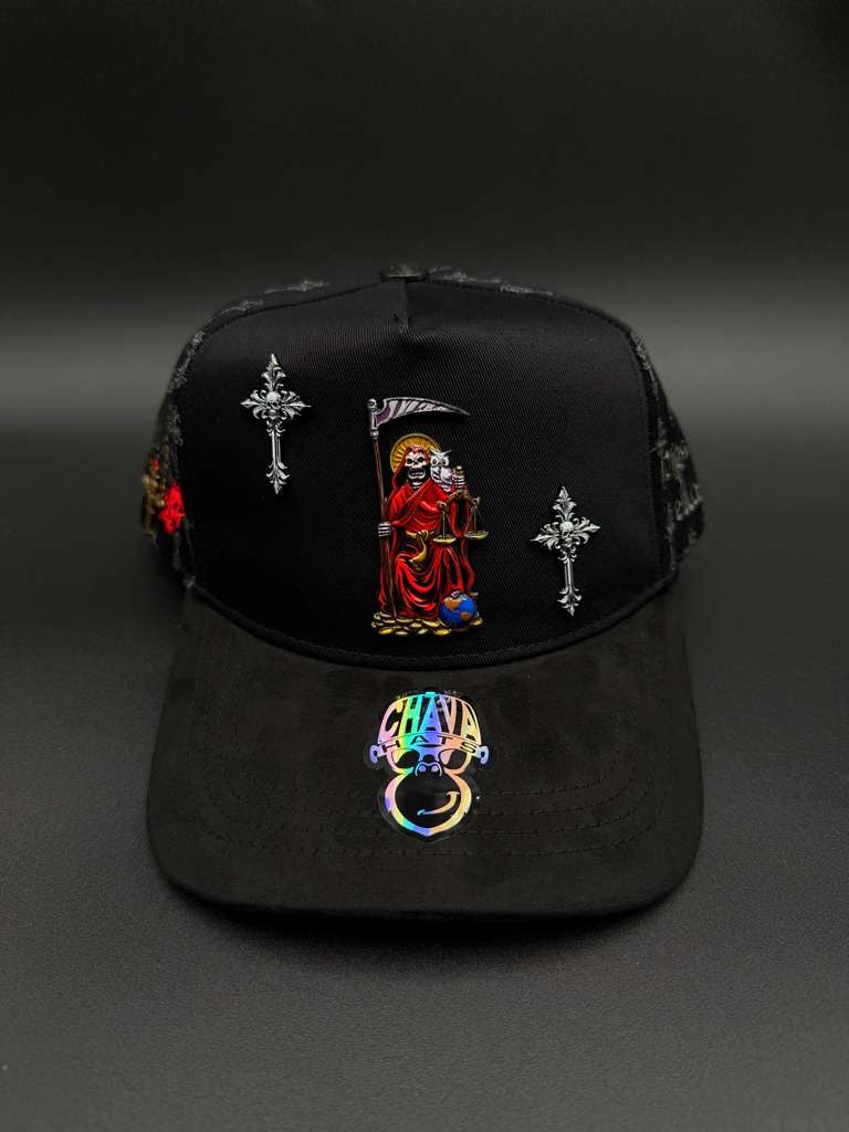 GORRA SANTA MUERTE ROJA