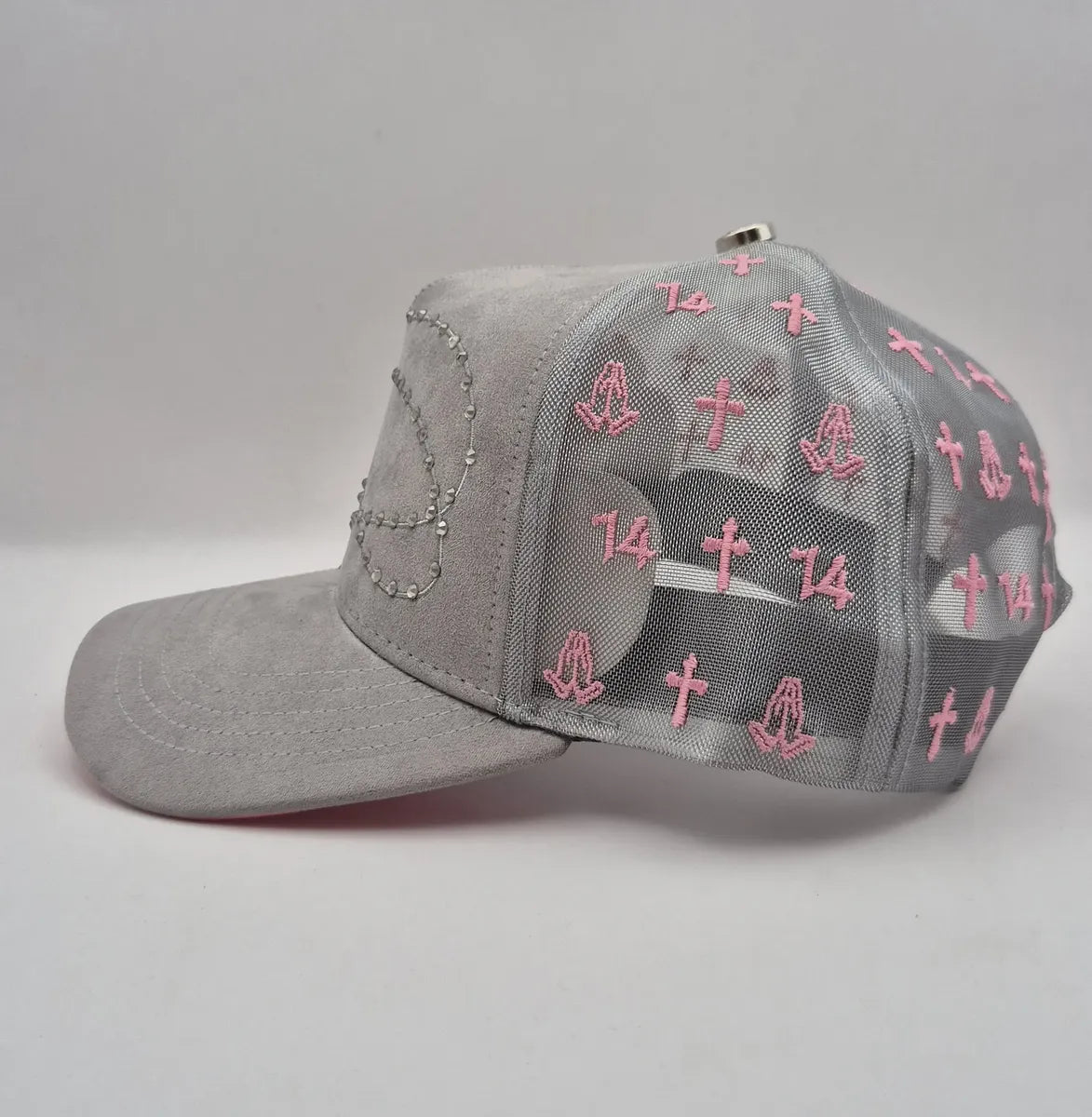 🩶🙏 GORRA 14-14 GRIS✝️