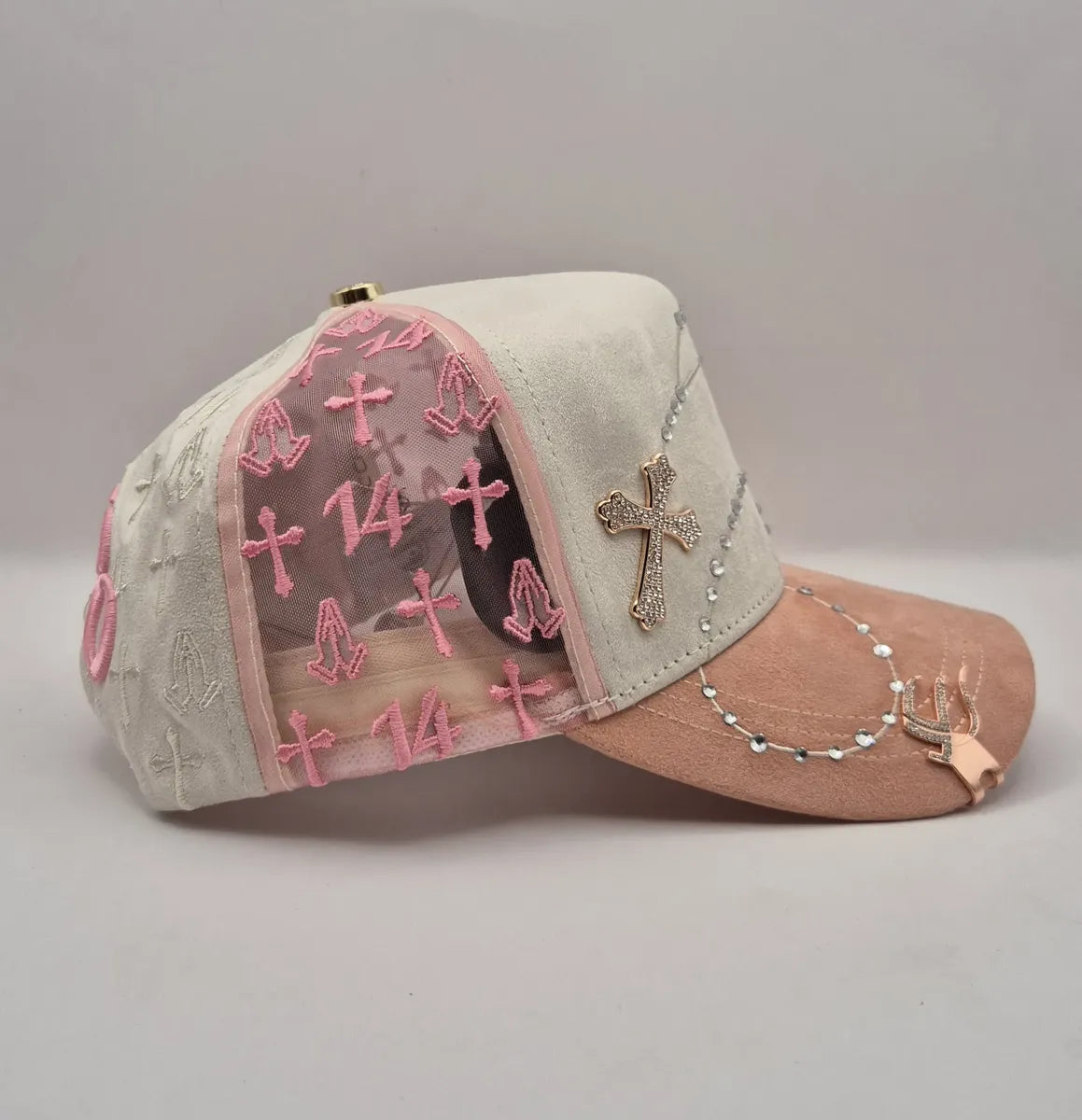 GORRA ÉXODO ROSA BRILLANTE 💖✨