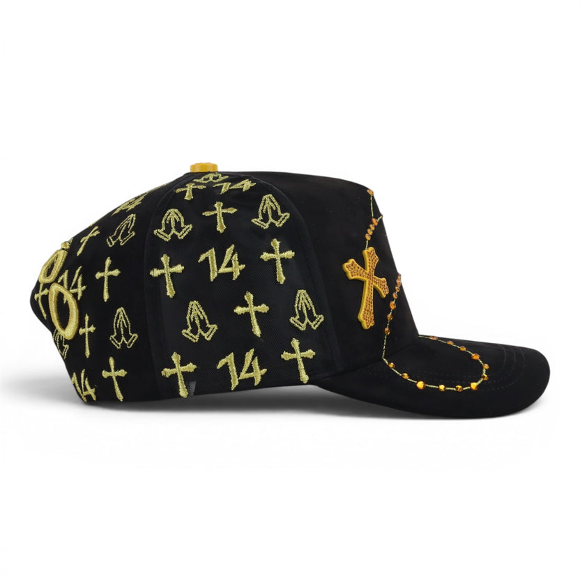 ✨👑 Gorra Éxodo Dorada Brillante