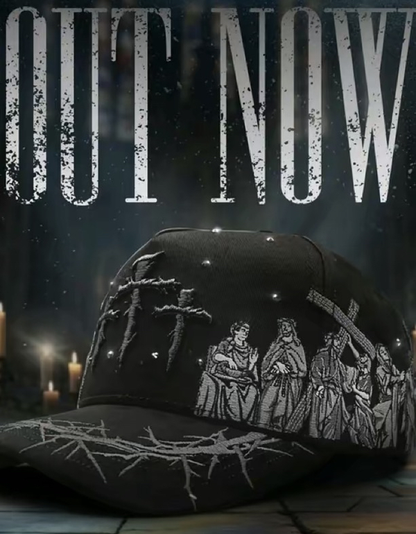 GORRA CRUCIFIXION NEGRA/BEIGE