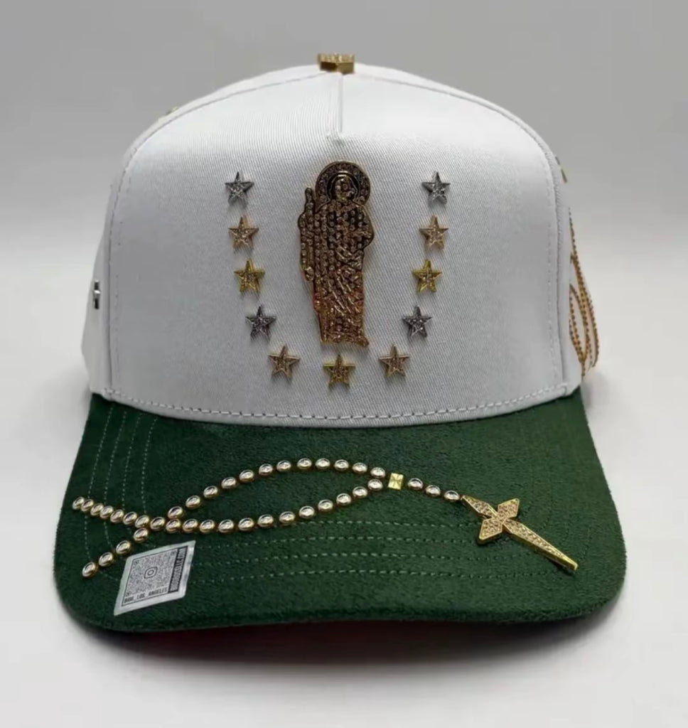 GORRA SAN JUDAS GOLD BLANCA