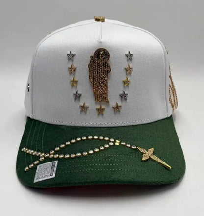 GORRA SAN JUDAS GOLD BLANCA