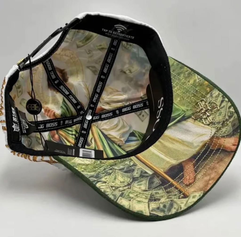 GORRA SAN JUDAS GOLD BLANCA