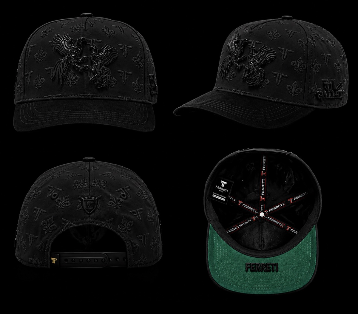 GORRA EL GALLERO NEGRA